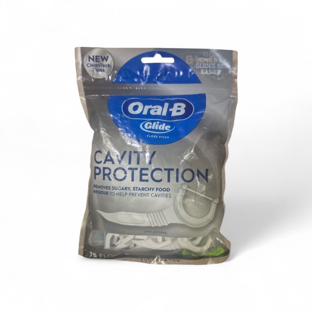 Oral-B Glide Dental Floss Picks Cavity Protection - 75 Pcs
